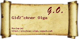 Glöckner Olga névjegykártya